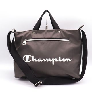 チャンピオン(Champion)のチャンピオン ショルダーバッグ ハンドバッグ 2way ナイロン ロゴ 斜め掛け ブランド 鞄 カバン メンズ グレー Champion(ショルダーバッグ)