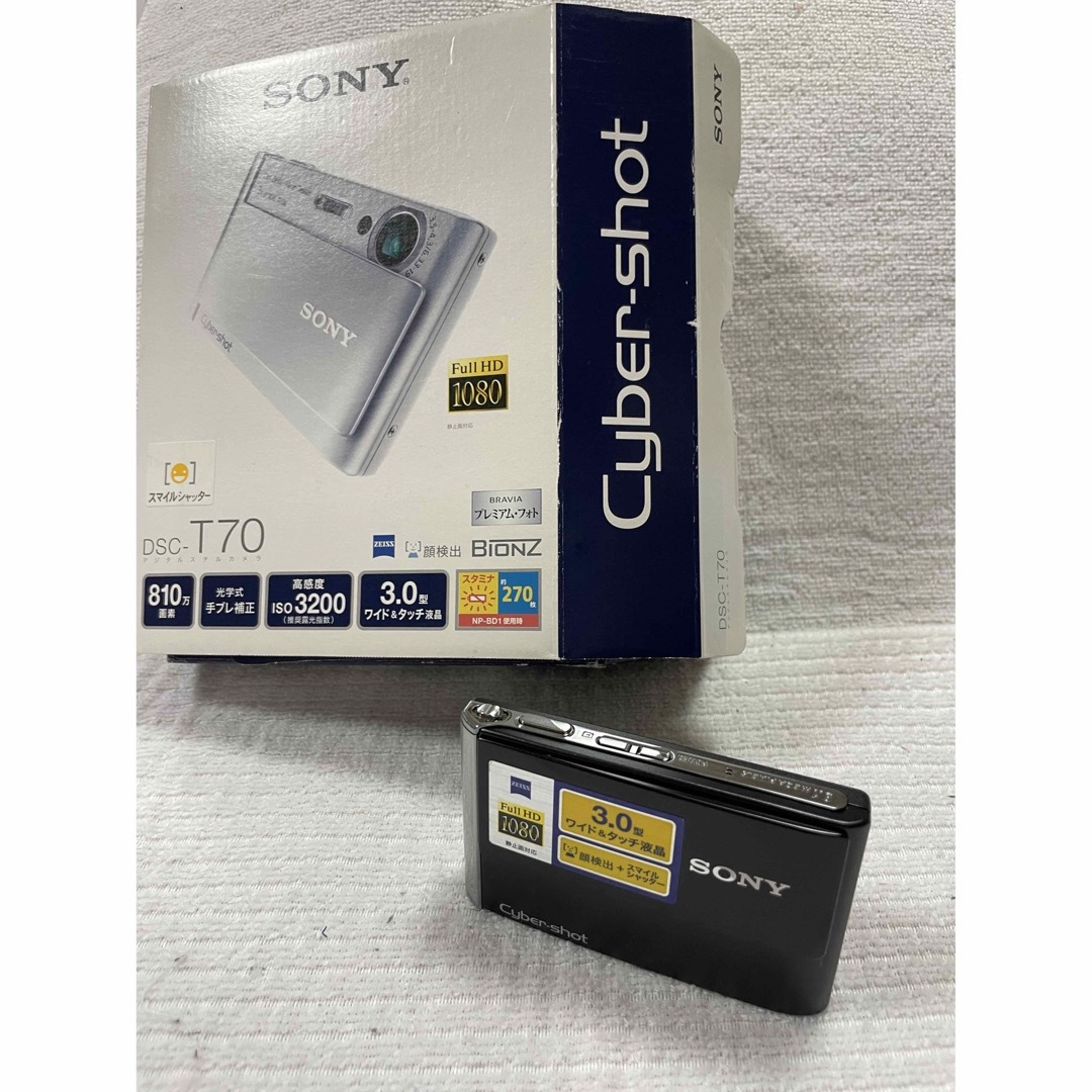 美品　SONY Cyber−Shot T DSC-T70(B)