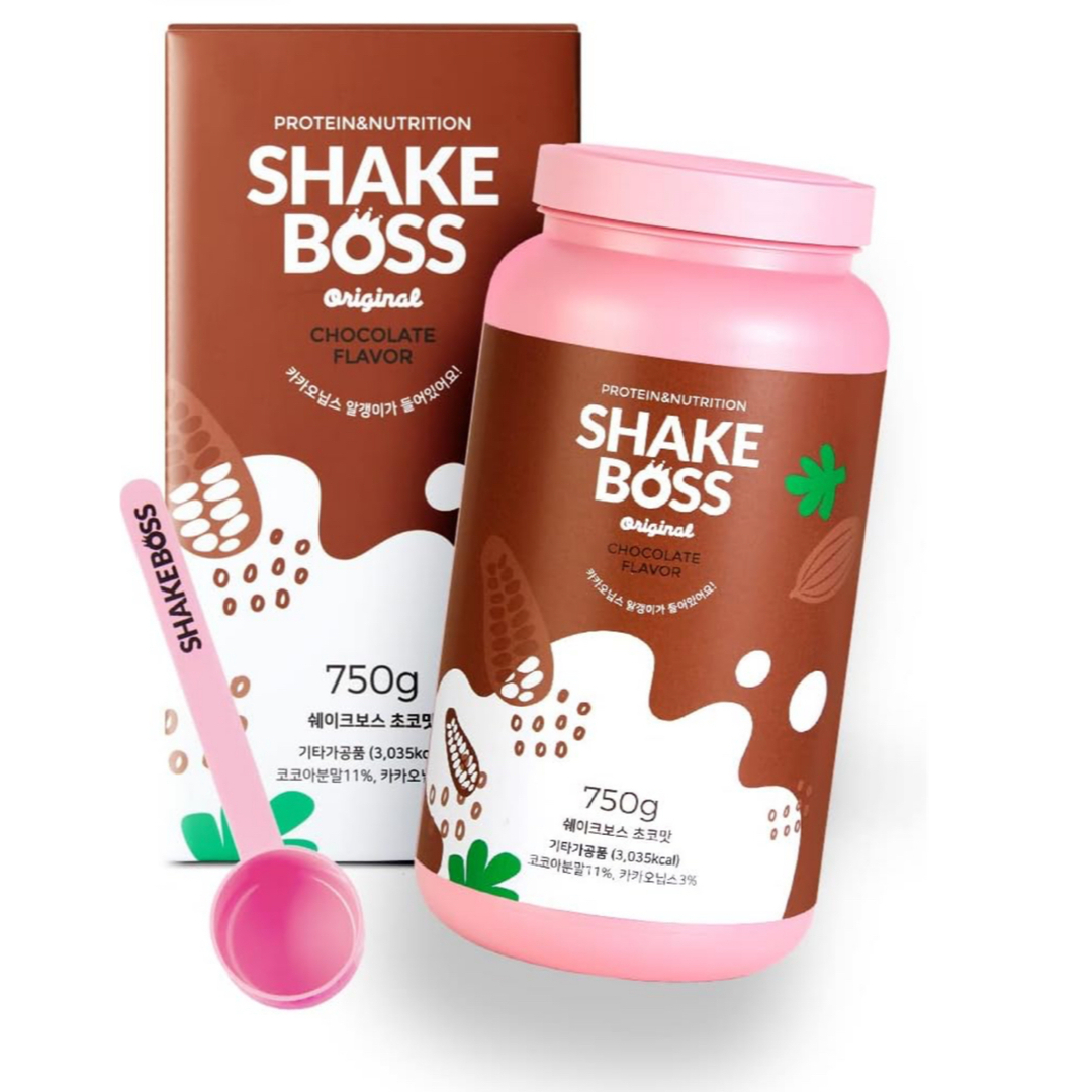 シェイクボスShakeboss 2本セット　チョコちょこいちご　プロテイン　韓国 食品/飲料/酒の健康食品(プロテイン)の商品写真