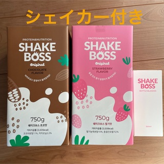 シェイクボスShakeboss 2本セット　チョコちょこいちご　プロテイン　韓国(プロテイン)