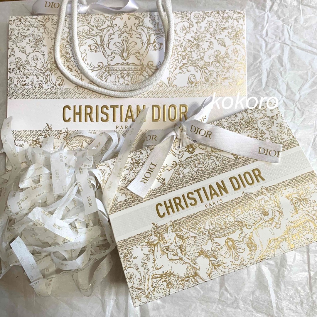 Dior(ディオール)のディオール ショッパー ギフトバッグ 2023 ホリデー クリスマス 大サイズ レディースのバッグ(ショップ袋)の商品写真