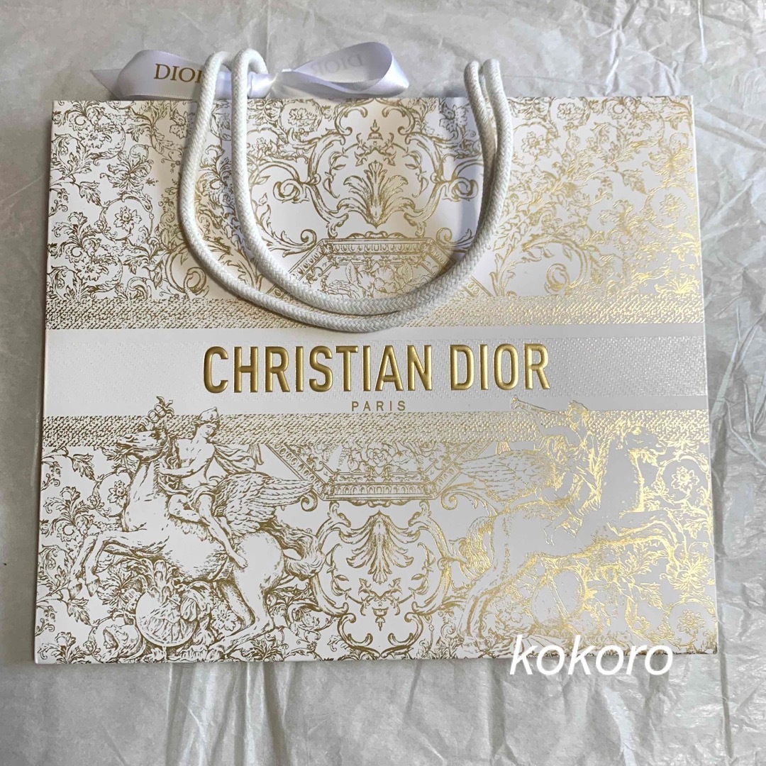 Dior(ディオール)のディオール ショッパー ギフトバッグ 2023 ホリデー クリスマス 大サイズ レディースのバッグ(ショップ袋)の商品写真