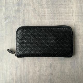 ボッテガヴェネタ(Bottega Veneta)のBOTTEGA VENETA イントレチャート ラウンドジップ　長財布(長財布)