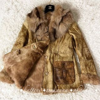 美品　SAGA MINK　ミンクコート　柔らか　トラ柄　上品な光沢　毛並み綺麗