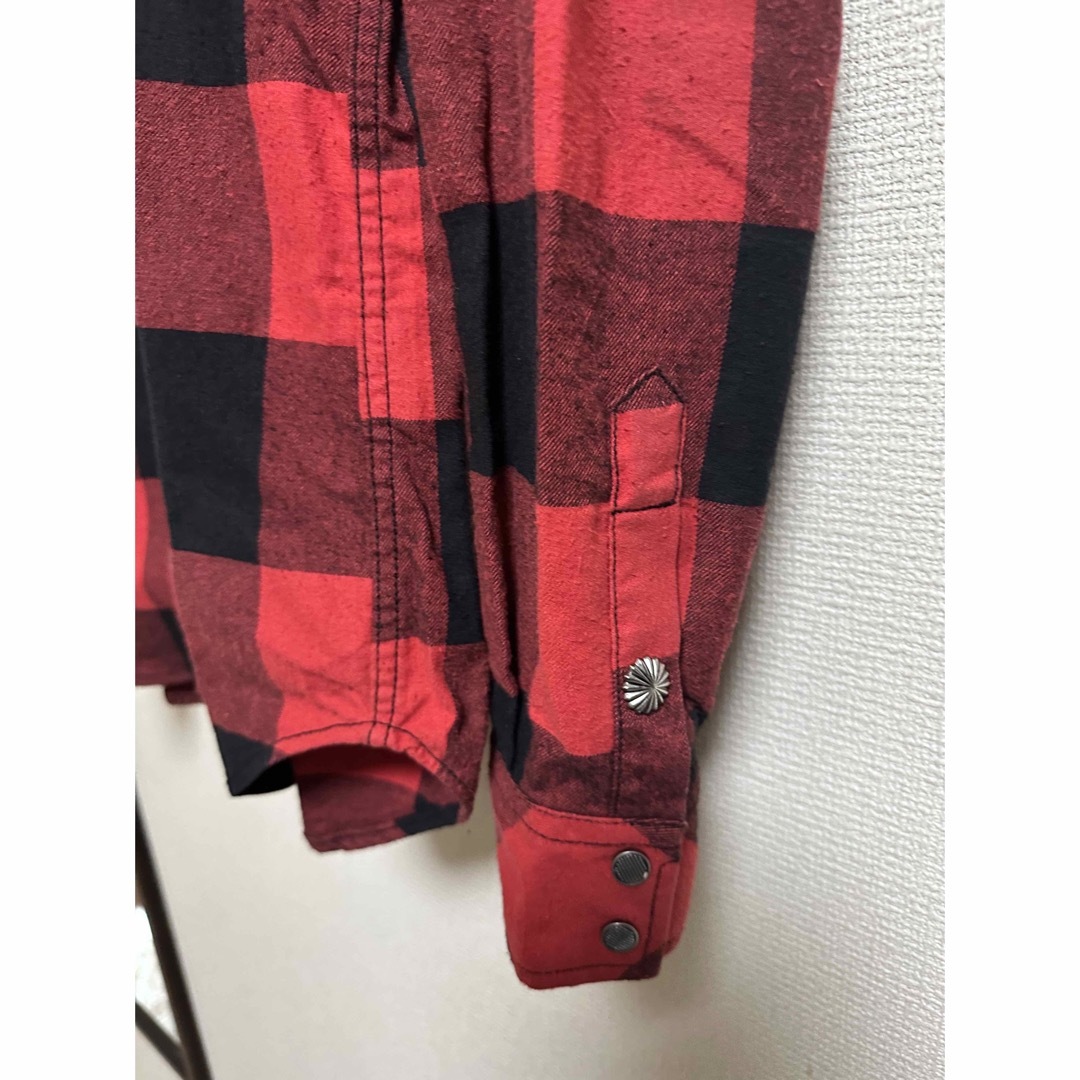 JACKROSE(ジャックローズ)のジャックローズ  バッファローチェックシャツ　レッドブラック メンズのトップス(シャツ)の商品写真