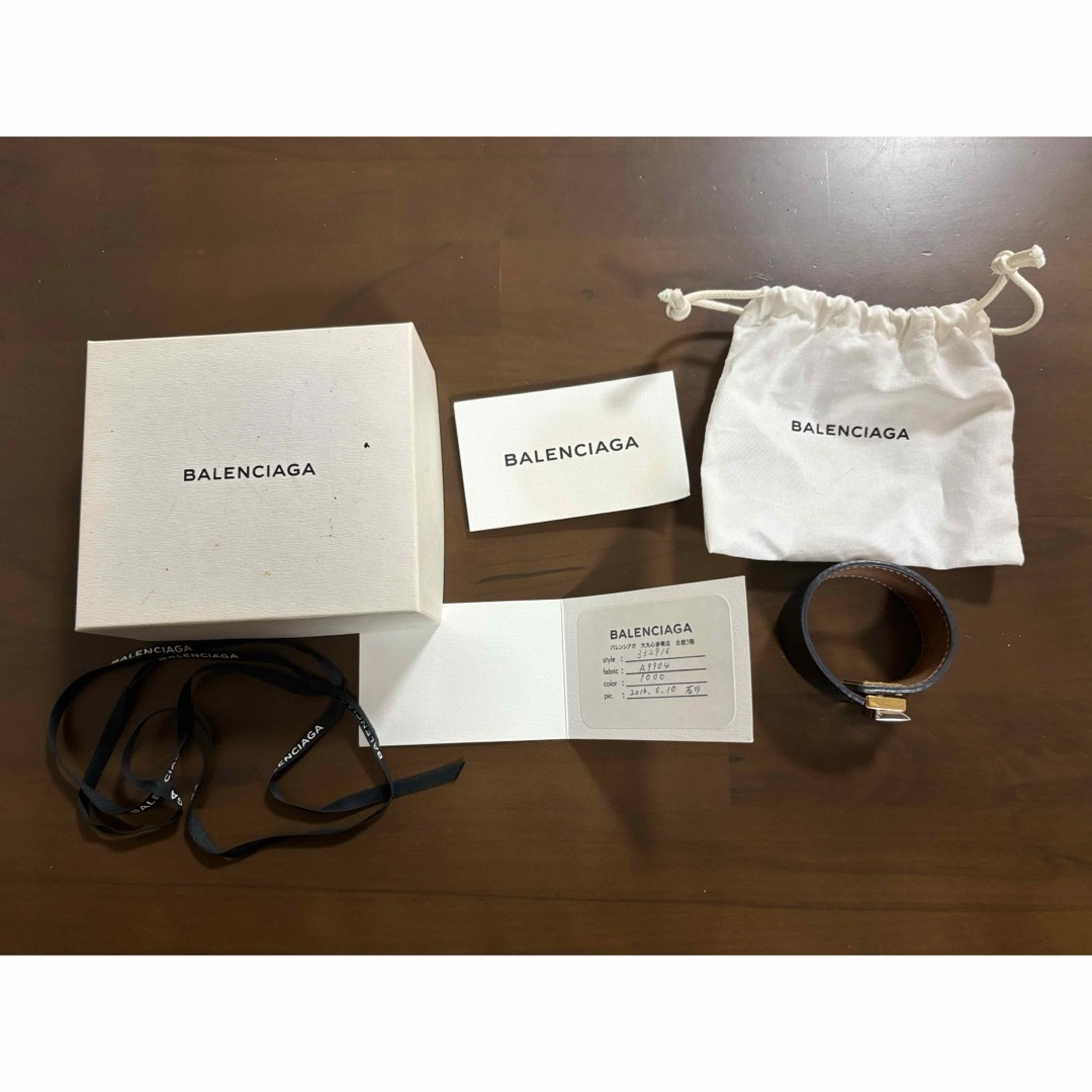 美品】BALENCIAGA バレンシアガ キャンバス ハート ブレスレット-