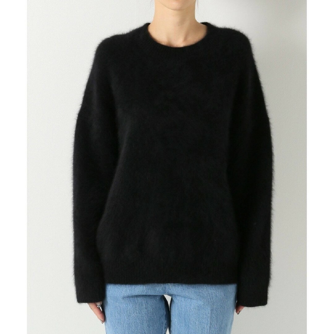 DEUXIEME CLASSE(ドゥーズィエムクラス)の【美品】Deuxieme CIasse Fluffy Sweaterブラック レディースのトップス(ニット/セーター)の商品写真