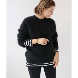 ドゥーズィエムクラス(DEUXIEME CLASSE)の【美品】Deuxieme CIasse Fluffy Sweaterブラック(ニット/セーター)