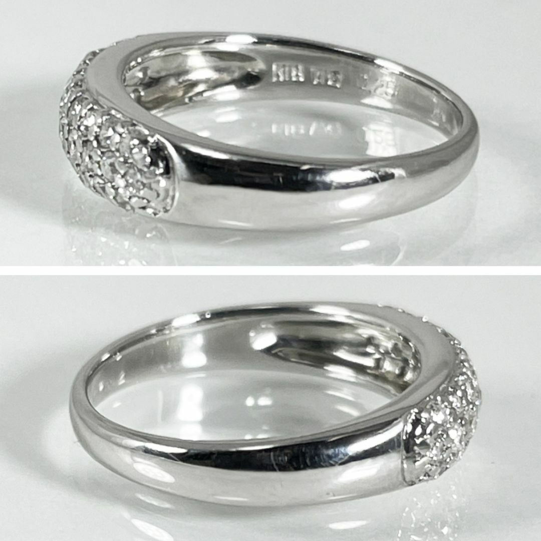 K18wg 天然ダイヤモンド 0.25ct リング レディースのアクセサリー(リング(指輪))の商品写真