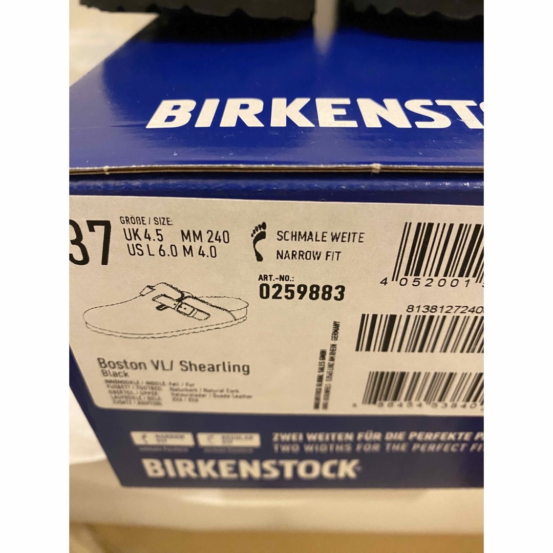 BIRKENSTOCK(ビルケンシュトック)のビルケンシュトック  BOSTON ボストン シアリング　ブラック　24 レディースの靴/シューズ(サンダル)の商品写真