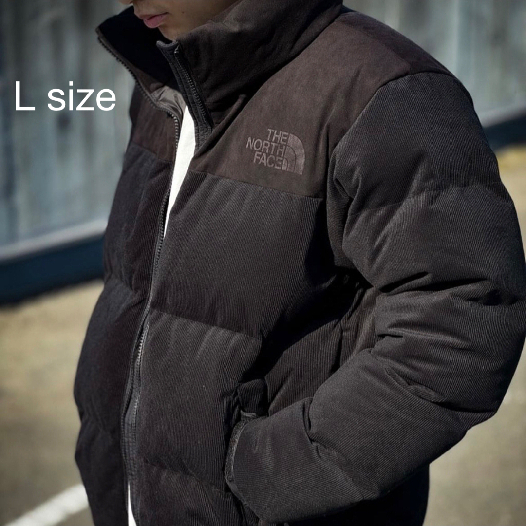 THE NORTH FACE(ザノースフェイス)のThe North Face Corduroy Nuptse Black L メンズのジャケット/アウター(ダウンジャケット)の商品写真