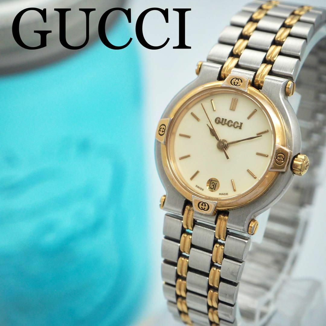 499 【美品】GUCCI グッチ時計　レディース腕時計　コンビカラー | フリマアプリ ラクマ