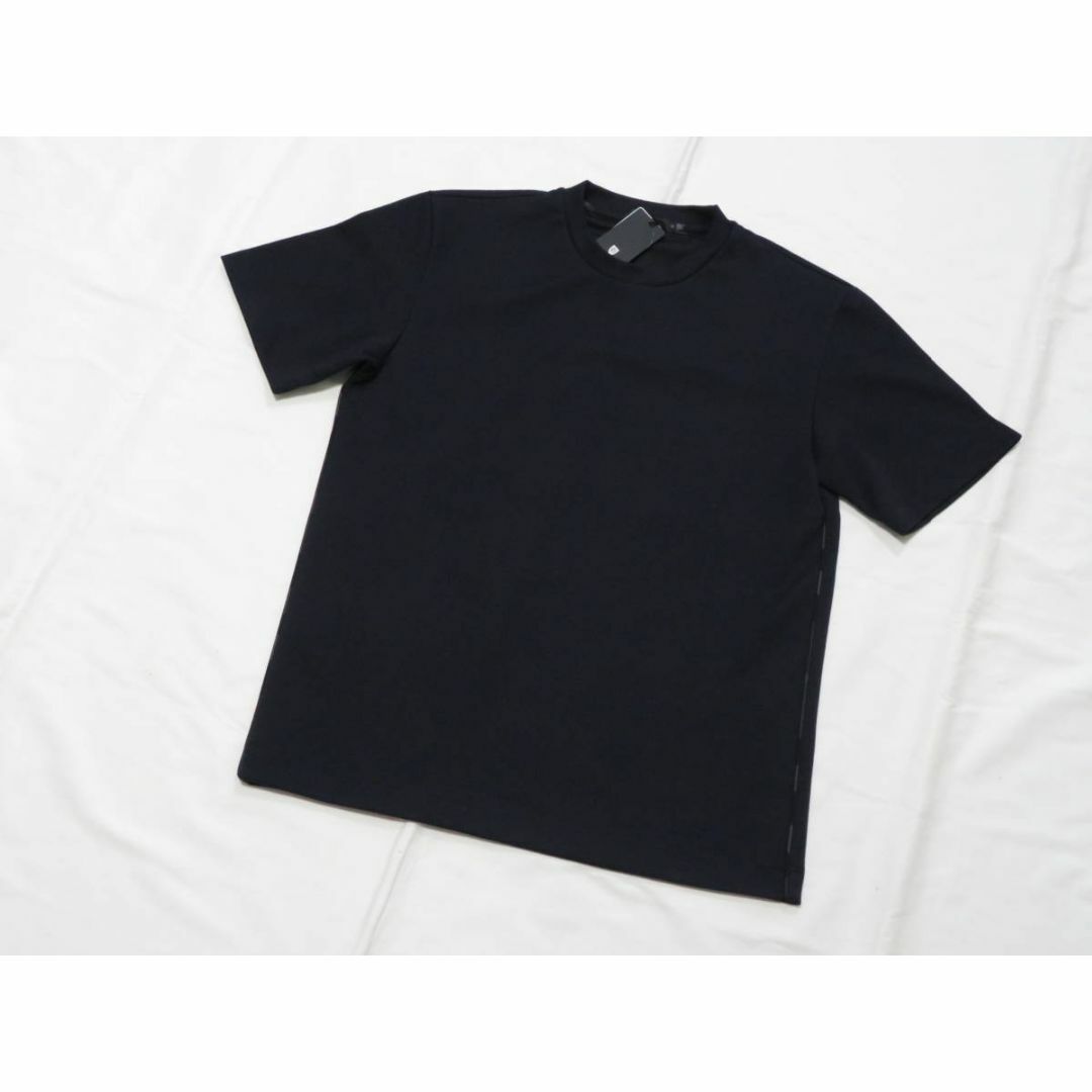 BLACK LABEL CRESTBRIDGE(ブラックレーベルクレストブリッジ)のブラックレーベル クレストブリッジ 半袖シャドーチェック柄カットソー M　紺 メンズのトップス(Tシャツ/カットソー(半袖/袖なし))の商品写真