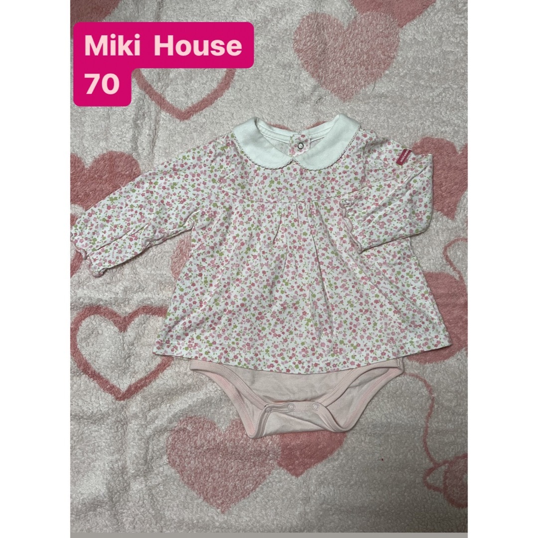 mikihouse(ミキハウス)のミキハウスロンパース キッズ/ベビー/マタニティのベビー服(~85cm)(ロンパース)の商品写真