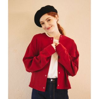 basic cardigan jacket /ノーカラーカーディガンジャケット(カーディガン)