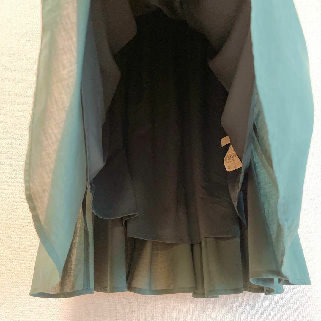 URBAN RESEARCH ROSSO(アーバンリサーチロッソ)のふんわりキレイ色が可愛い♪　ギャザーロングスカート　マキシ　フリー　グリーン レディースのスカート(ロングスカート)の商品写真