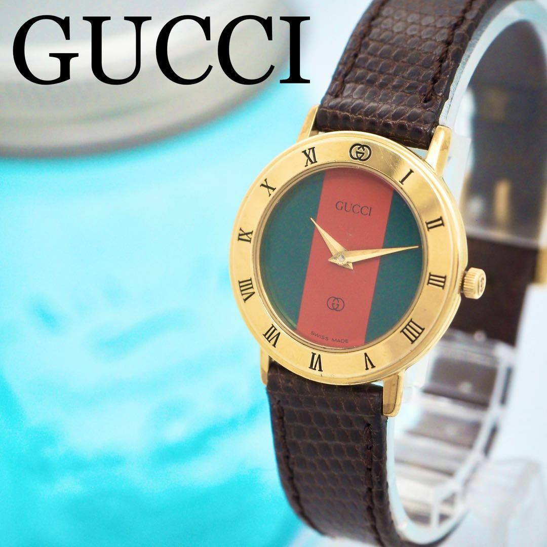 113 【美品】GUCCI グッチ時計　レディース腕時計　シェリーライン | フリマアプリ ラクマ