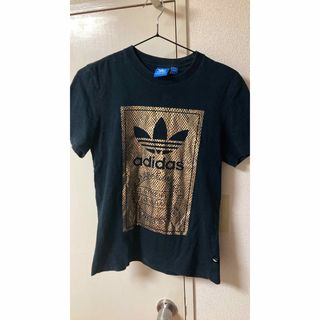 アディダス(adidas)のadidas ゴールドキラキラロゴ Tシャツ(Tシャツ/カットソー(半袖/袖なし))