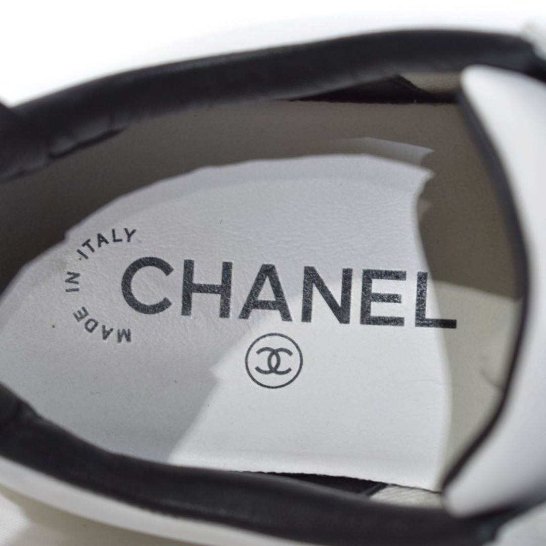 CHANEL - シャネル カーフスキン ココマーク レースアップシューズ 36