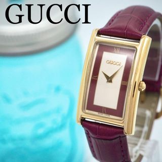 グッチ(Gucci)の530 GUCCI グッチ時計　レディース腕時計　メンズ腕時計　ワインレッド　紫(腕時計(アナログ))