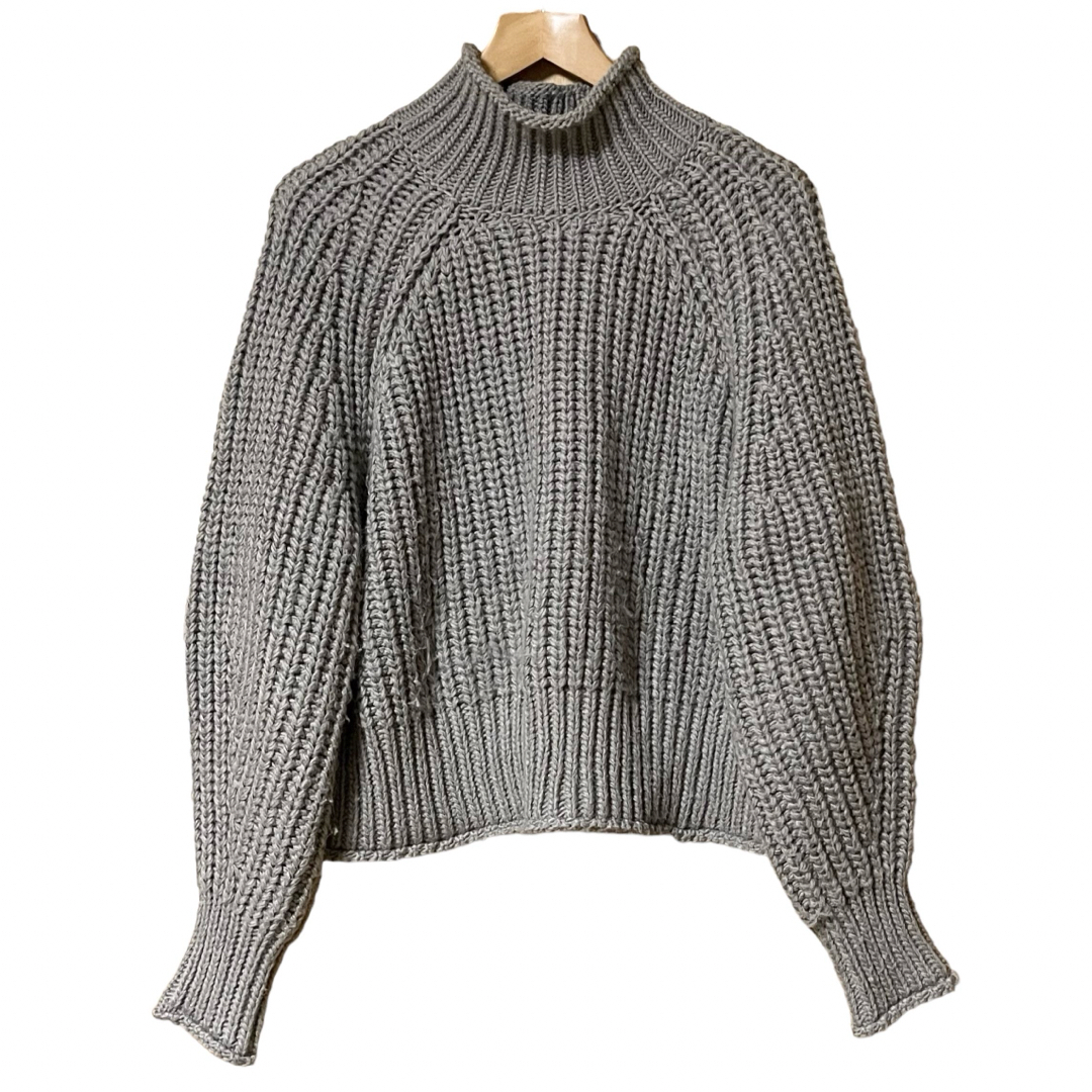 H&M(エイチアンドエム)のH&M手編み風ニットセーター・ベージュ・size:L レディースのトップス(ニット/セーター)の商品写真