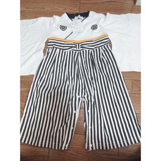 新品　袴ロンパース　男の子　ベビー　90(和服/着物)