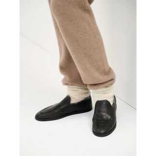 オーラリー(AURALEE)の【AURALEE】23AW LEATHER SHOES BLACK/27.5cm(スリッポン/モカシン)