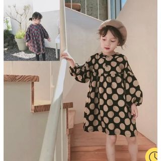 最終価格！美品！2wayドットワンピース　子供　120(ワンピース)