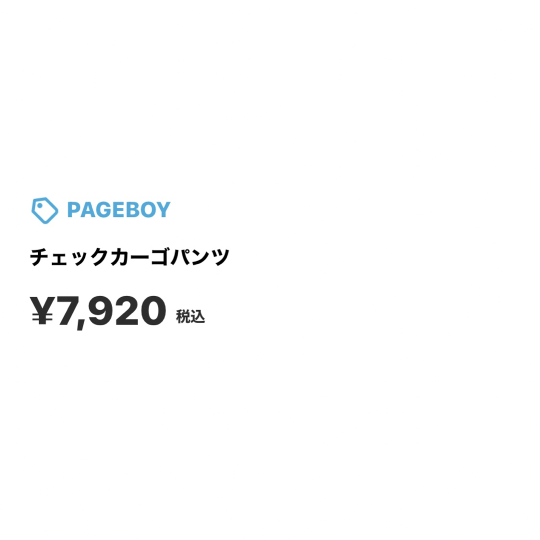 PAGEBOY(ページボーイ)のPAGEBOY チェックカーゴパンツ ブラック レディースのパンツ(ワークパンツ/カーゴパンツ)の商品写真