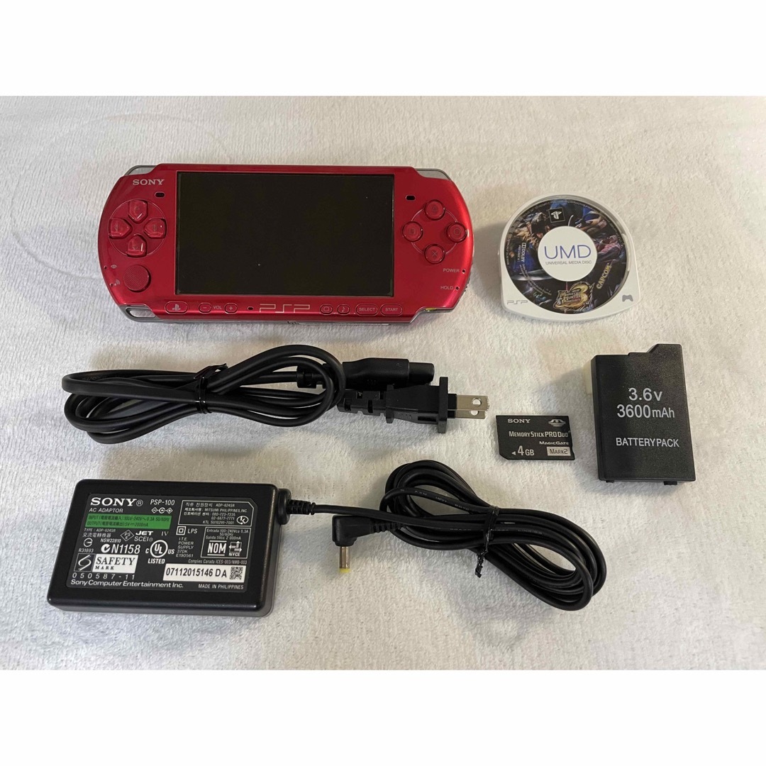 ☆良品☆ PSP-3000 ラディアントレッド