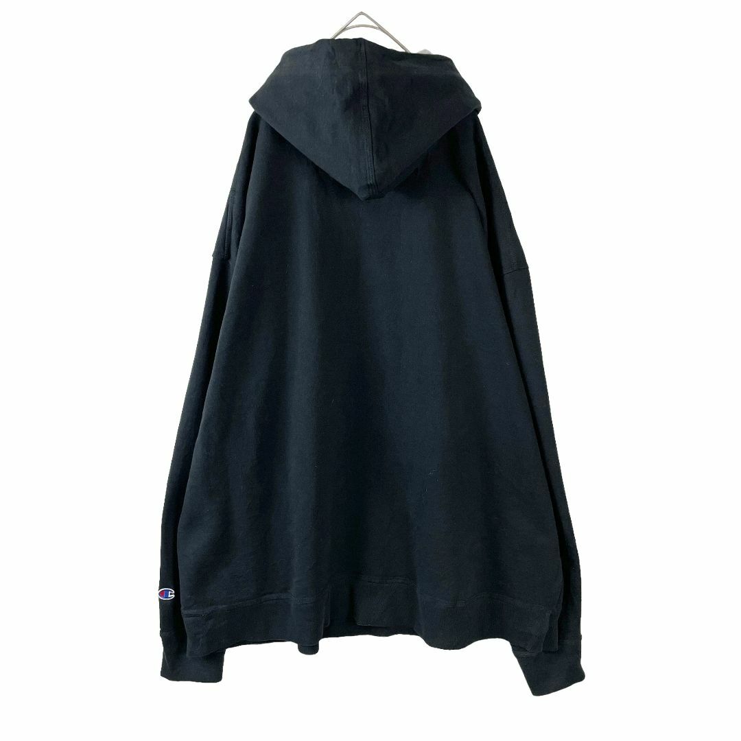 Champion(チャンピオン)の超ビッグサイズ ASIA/5XL チャンピオン スウェットパーカー 黒 メンズ メンズのトップス(パーカー)の商品写真