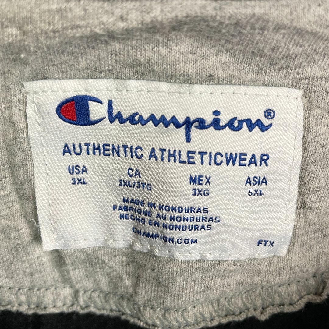 Champion(チャンピオン)の超ビッグサイズ ASIA/5XL チャンピオン スウェットパーカー 黒 メンズ メンズのトップス(パーカー)の商品写真