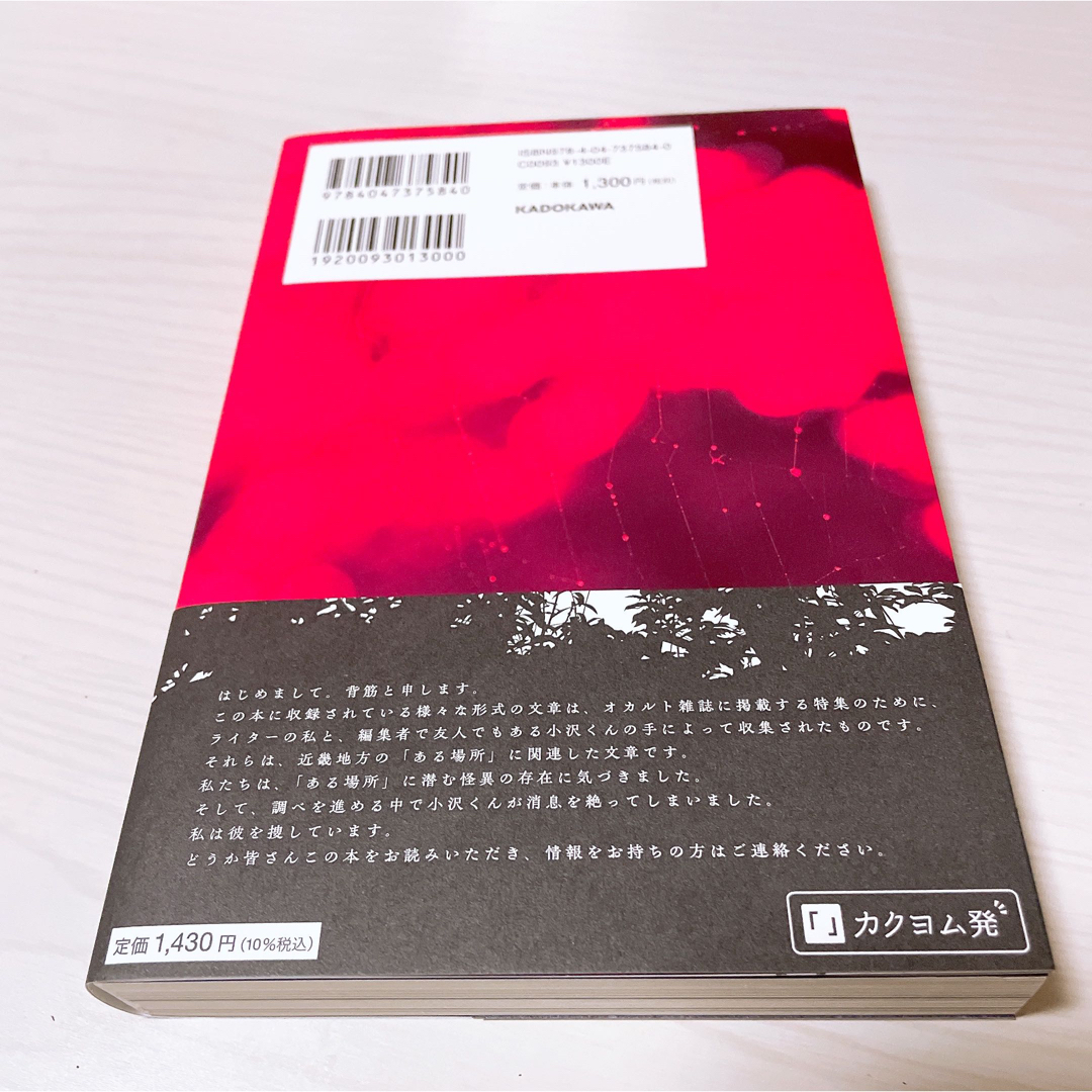 近畿地方のある場所について 背筋 小説 エンタメ/ホビーの本(文学/小説)の商品写真