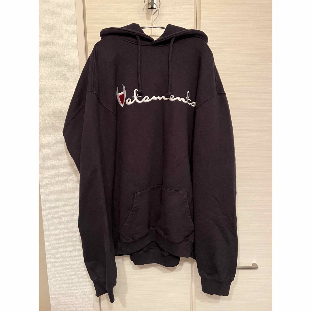 トップスVETEMENTS  16ss  チャンピョンロゴ  パーカー