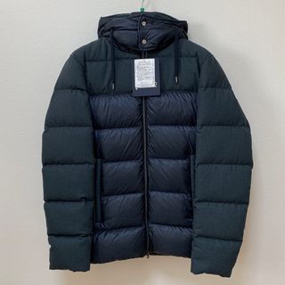 ヘルノ(HERNO)の新品 ヘルノ 定価13万 ダウン ネイビー 48 M L 異素材 切り替え(ダウンジャケット)