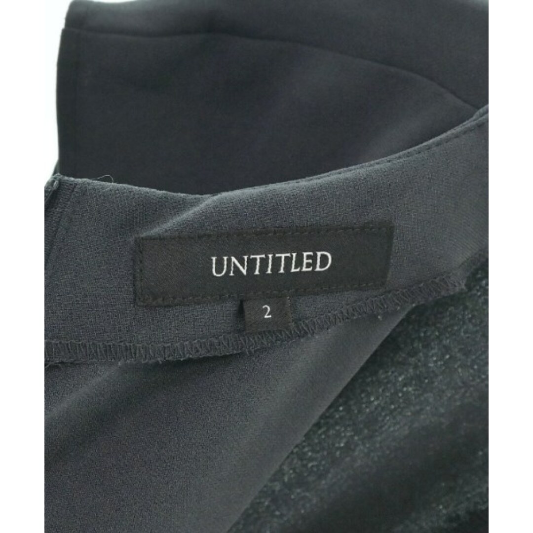 UNTITLED(アンタイトル)のUNTITLED アンタイトル ワンピース 2(M位) チャコールグレー系 【古着】【中古】 レディースのワンピース(ひざ丈ワンピース)の商品写真