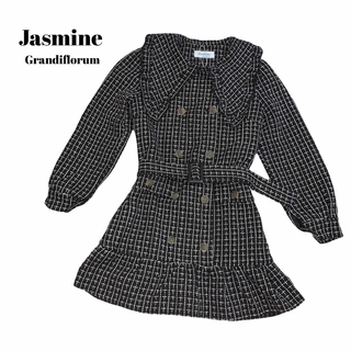 《新品》Jasmine Grandiflorum ツイード コート ワンピース(ひざ丈ワンピース)