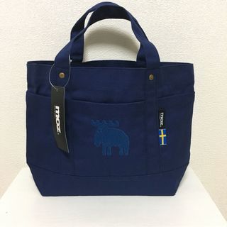 モズ(moz)の新品 スウェーデン MOZ 帆布トート ブルー Mサイズ(トートバッグ)