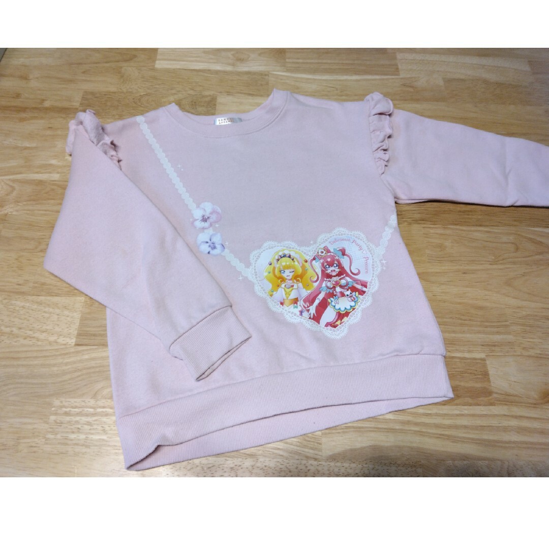 BANDAI(バンダイ)のプリキュア　トレーナー キッズ/ベビー/マタニティのキッズ服女の子用(90cm~)(Tシャツ/カットソー)の商品写真