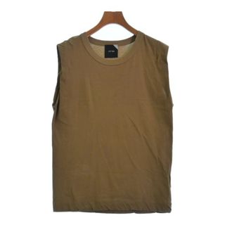 エイトン(ATON)のATON エイトン Tシャツ・カットソー 2(M位) 茶 【古着】【中古】(カットソー(半袖/袖なし))