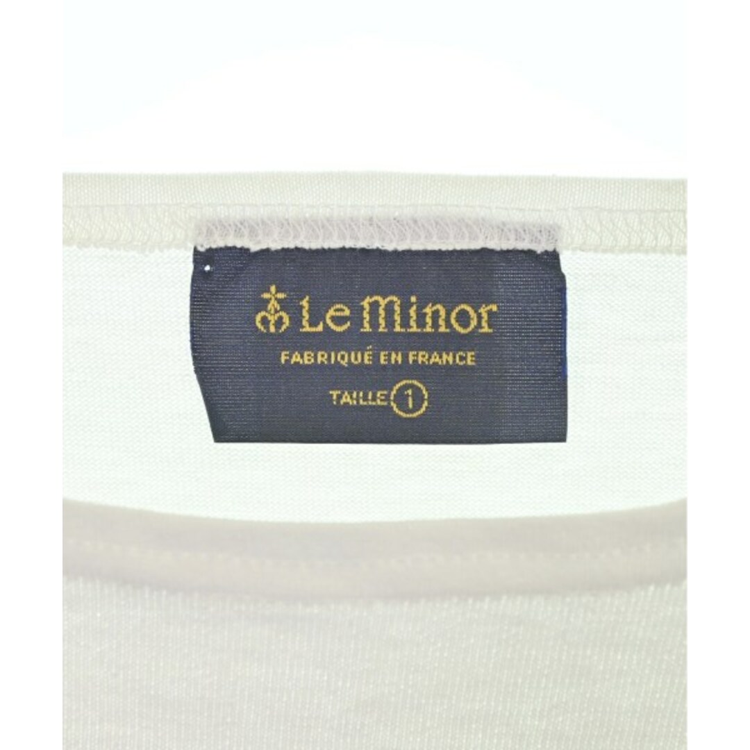 Le Minor(ルミノア)のLe minor ルミノア Tシャツ・カットソー 1(S位) 白xオレンジ 【古着】【中古】 レディースのトップス(カットソー(半袖/袖なし))の商品写真