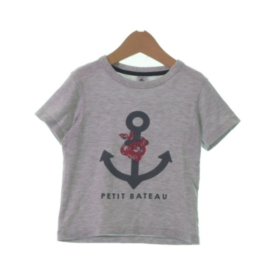 PETIT BATEAU(プチバトー)のPETIT BATEAU プチバトー Tシャツ・カットソー 110 グレー 【古着】【中古】 キッズ/ベビー/マタニティのキッズ服女の子用(90cm~)(Tシャツ/カットソー)の商品写真