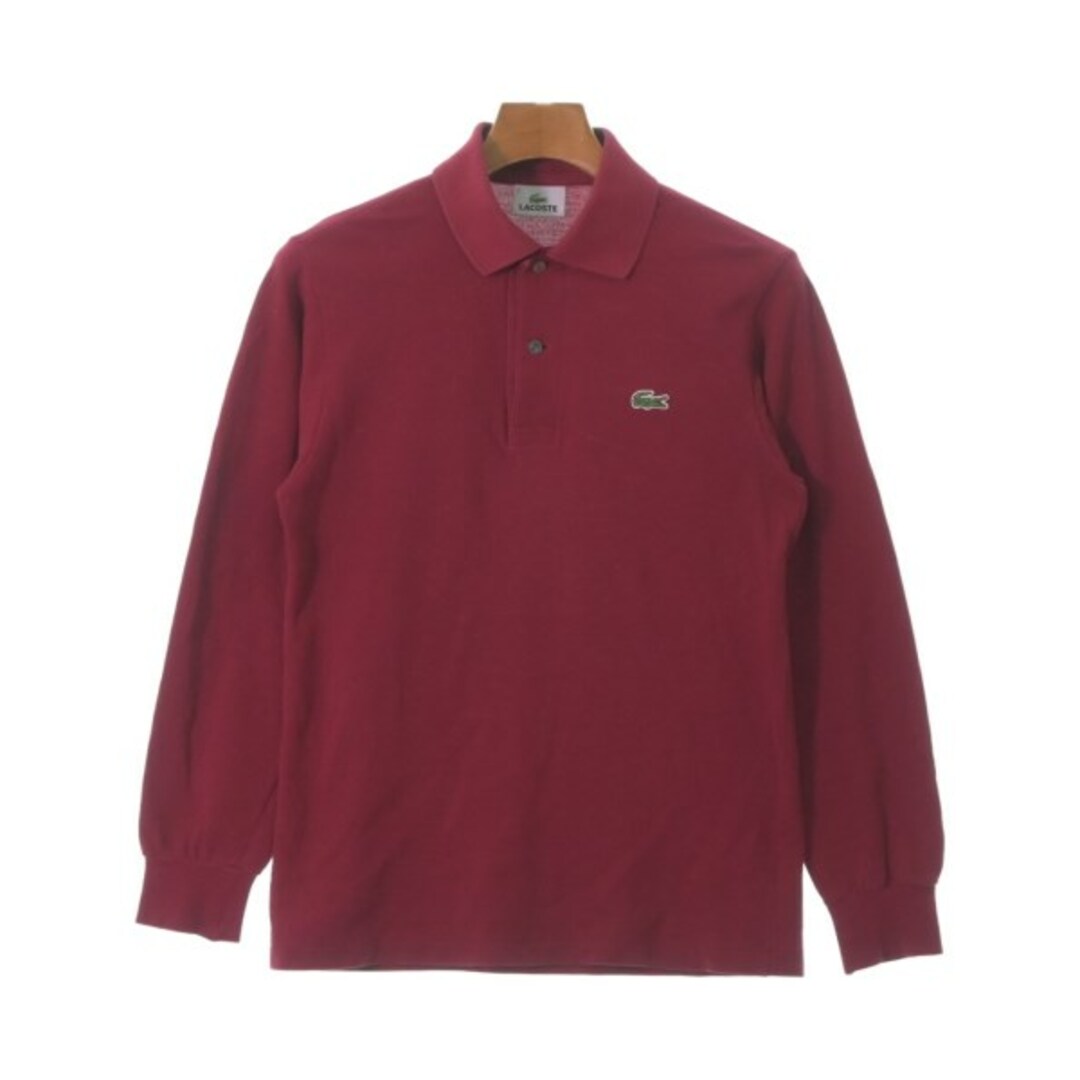 LACOSTE(ラコステ)のLACOSTE ラコステ ポロシャツ 2(XS位) 赤 【古着】【中古】 メンズのトップス(ポロシャツ)の商品写真