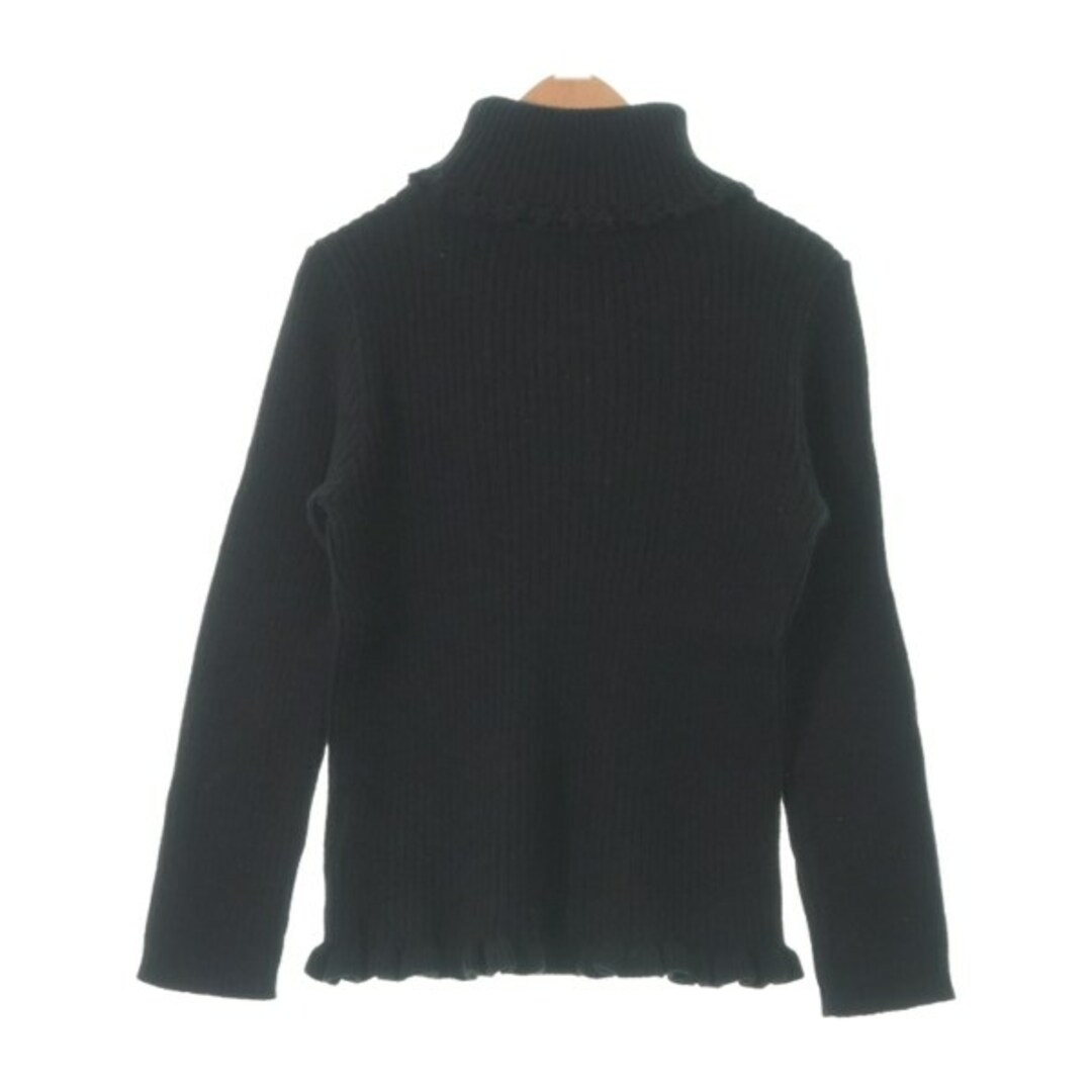 COMME CA DE MODE FILLE ニット 110 黒 【古着】【中古】 キッズ/ベビー/マタニティのキッズ服女の子用(90cm~)(ニット)の商品写真