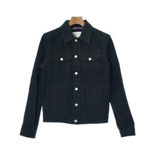 アレキサンダーマックイーン(Alexander McQueen)のALEXANDER MCQUEEN デニムジャケット 44(S位) 黒 【古着】【中古】(Gジャン/デニムジャケット)