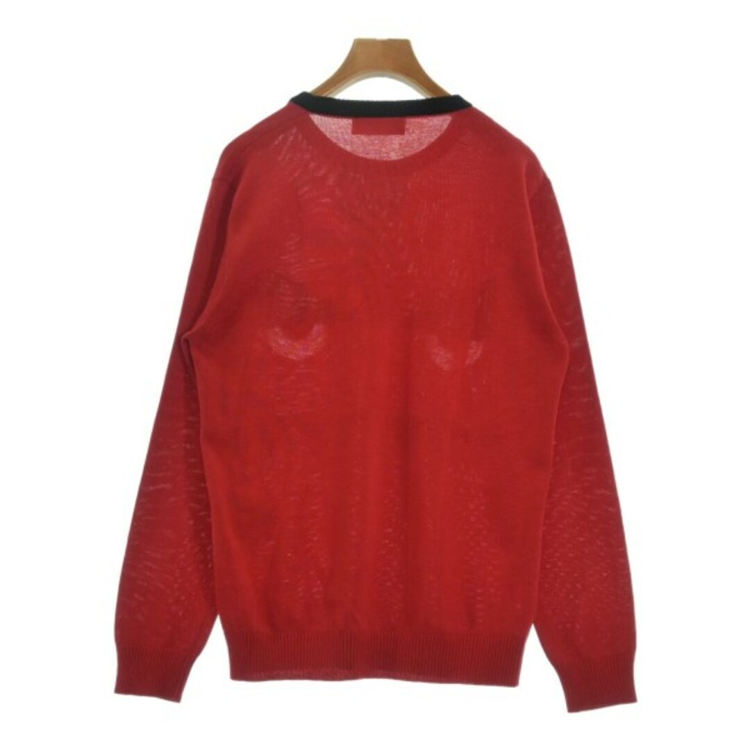 FENDI - FENDI フェンディ ニット・セーター 50(XL位) 赤x黒x白 【古着
