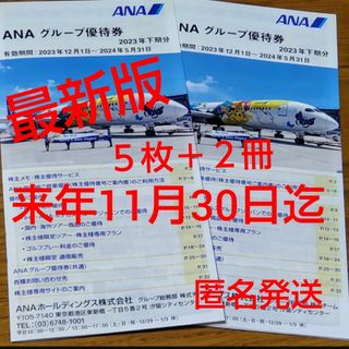 エーエヌエー(ゼンニッポンクウユ)(ANA(全日本空輸))の最新版 ANA ana 株主優待券　チケット  ５枚　冊子２冊付(その他)