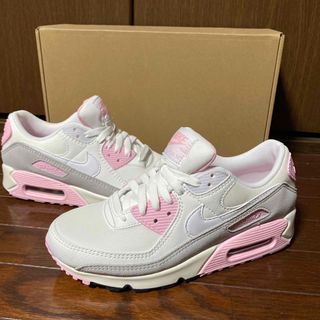 ナイキ(NIKE)の【24.5cm】NIKEナイキair max90エアマックス90ピンク(スニーカー)