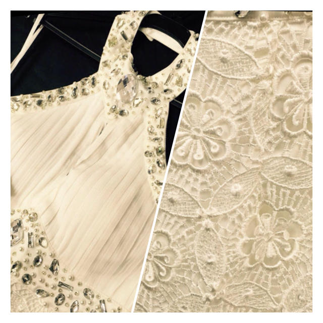 キャバ パーティードレス ホワイト 7号 レディースのフォーマル/ドレス(ミニドレス)の商品写真