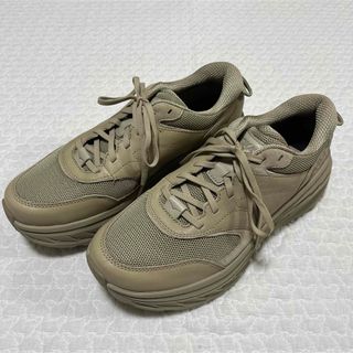 ホカオネオネ(HOKA ONE ONE)の【超美品】HOKA ONE ONE U BONDI L 28cm ベージュ(スニーカー)